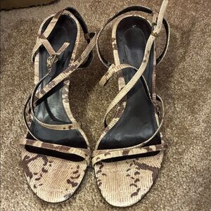 Nine West snakeskin heels size 7.5